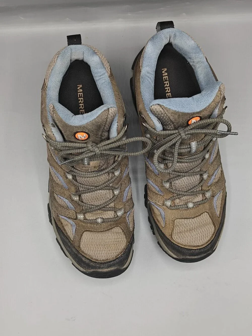 MERRELL MOAB GRANITE WOMENS WATERPROOF HIKING SHOES SIZE 11 US Pre-Owned